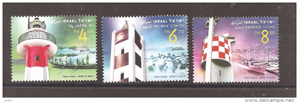 ISRAEL 2009 LIGHTHOUSES SET  MNH - Unused Stamps (without Tabs)