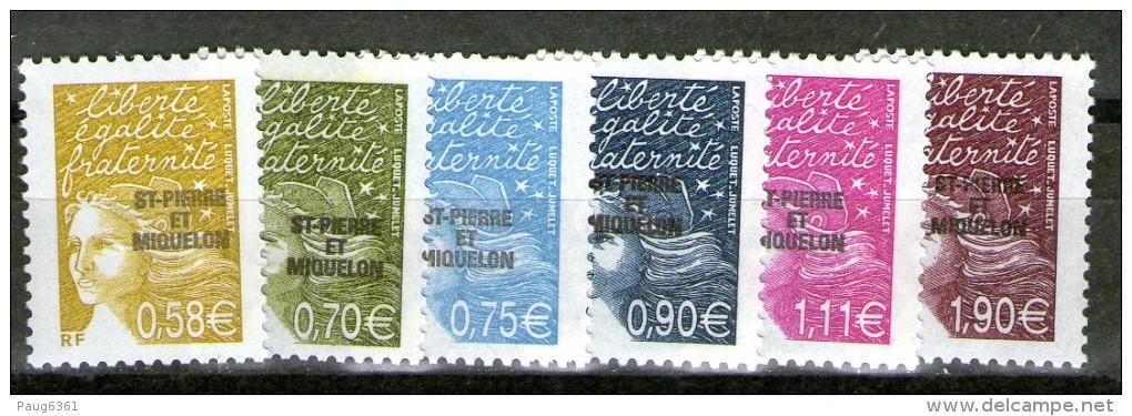 SAINT-PIERRE ET MIQUELON 2003 MARIANNE DU 14 JUILLET  YVERT N°  NEUF MNH** - Unused Stamps