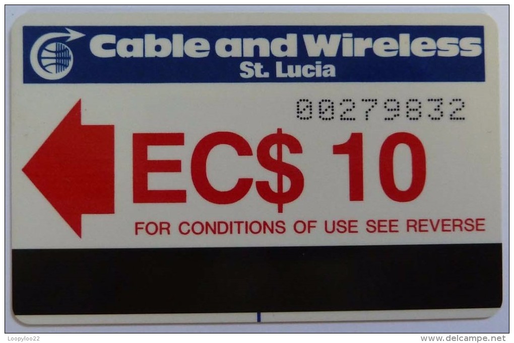 SAINT LUCIA - Autelca - $10 - Big Numbers - Used - St. Lucia