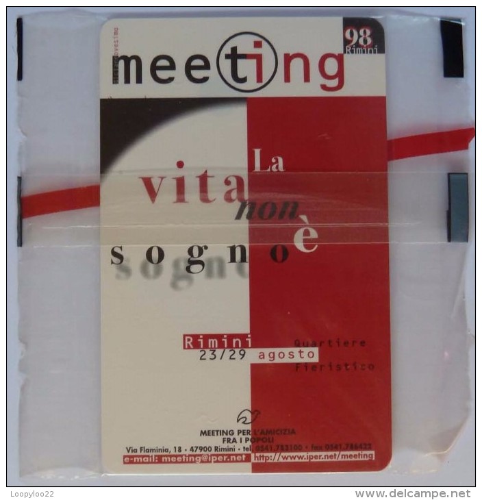 SAN MARINO - Chip - 5.000L - Rimini - Meeting ´98 - Mint Blister - Saint-Marin