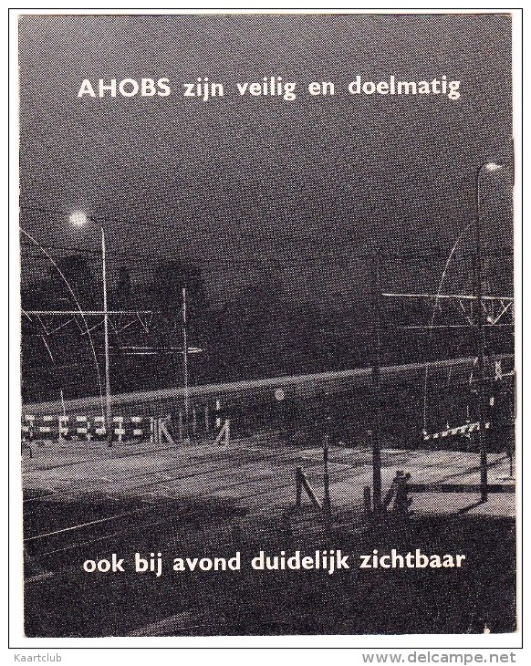 'AHOB'  - 'Automatische Halve Overweg Bomen'  -1962 -  Nederlandse Spoorwegen (See 3 Scans) - Railway