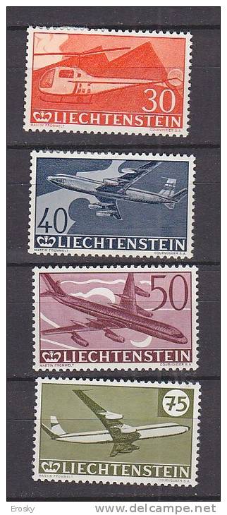 Q2568 - LIECHTENSTEIN AERIENNE Yv N°34/37 ** - Poste Aérienne