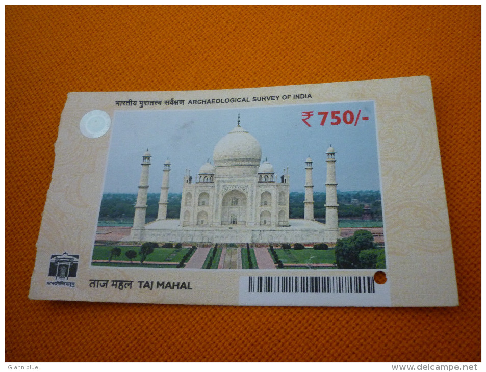 Taj Mahal India Museum Ticket (hologram) - Tickets - Vouchers