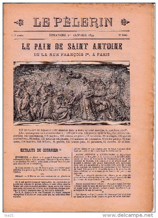 LE PELERIN 24 Décembre 1899 Les Nouveaux évêques Mgr Henry Grenoble, De Carsalade Du Pont Perpignan, Francqueville Rodez - Revues Anciennes - Avant 1900