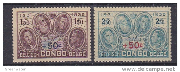 Belgish Congo 1936 Gedenkteken Koning Albert 2w Met Opdruk  ** Mnh (27535) - Ongebruikt