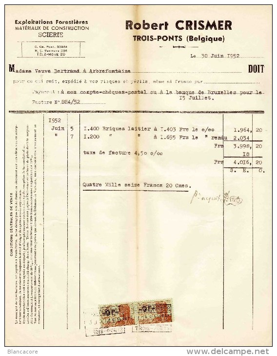 SCIERIE ROBERT CRISMER  TROIS PONTS - Other & Unclassified