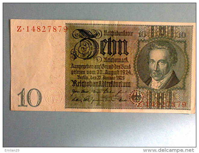 Allemagne - Billet De Banque - 10 Reichsmark 1924 ( TTB - UNC ) - 10 Mark