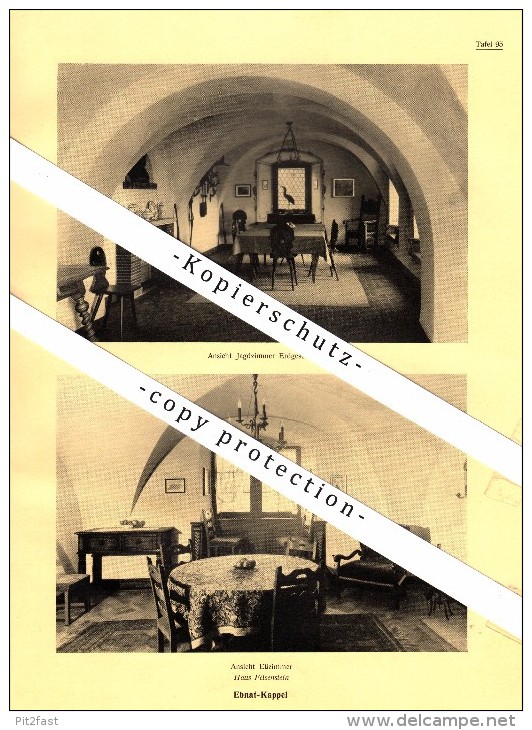 Photographien / Ansichten , 1937 , Ebnat-Kappel , Haus Felsenstein , Prospekt , Fotos , Architektur !!! - Ebnat-Kappel