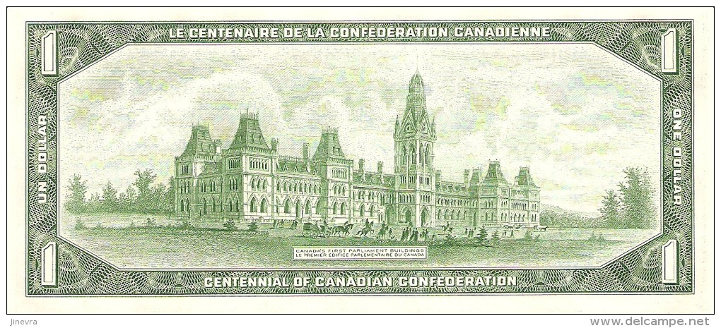 CANADA 1 DOLLAR 1967 PICK 84a UNC - Kanada