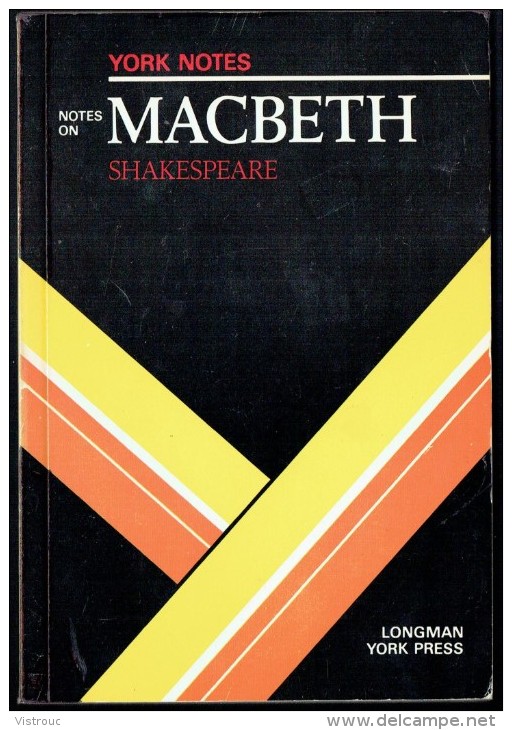 YORK NOTES ON "  Macbeth ", By William SHAKESPEARE - Notes By Alasdair D.F. MACRAE  (2 Scans). - Other & Unclassified