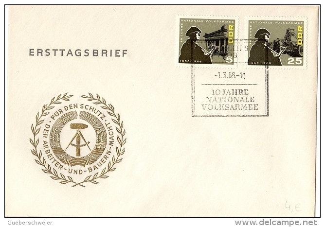 ARM-L1 - ALLEMAGNE ORIENTALE N° 861/62 Sur FDC 10 Jahre Nationale Volksarmee - Sonstige & Ohne Zuordnung