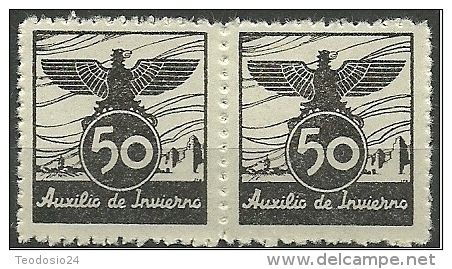 ESPAÑA CIVIL WAR AUXILIO INVIERNO 1939 - Vignette Della Guerra Civile