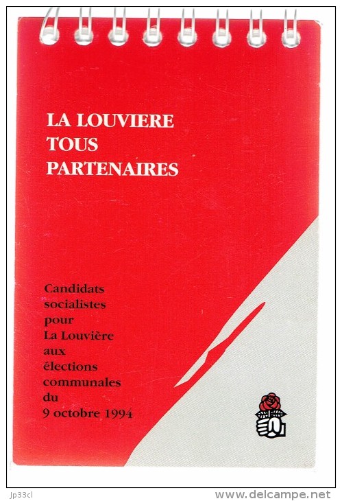 La Louvière : Les Candidats Socialistes Aux élections Communales De 1994 : Debauque Brynaert Bodson Staquet Gobert Etc. - Documents Historiques