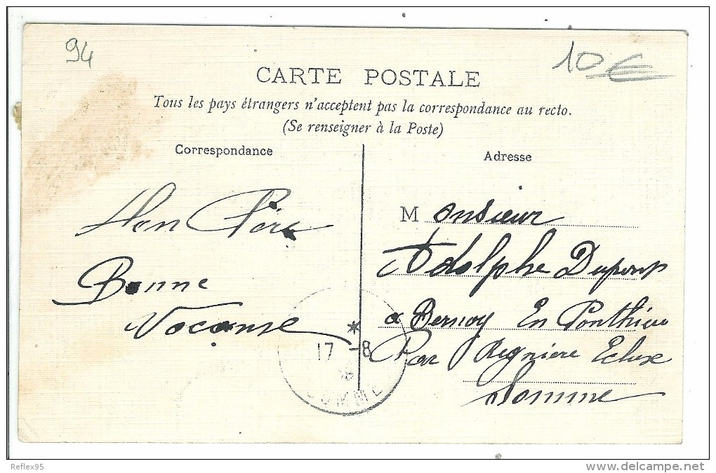 FRESNES - Etablissement Pénitentier - Une Cage ( Carte Toilée ) - Fresnes