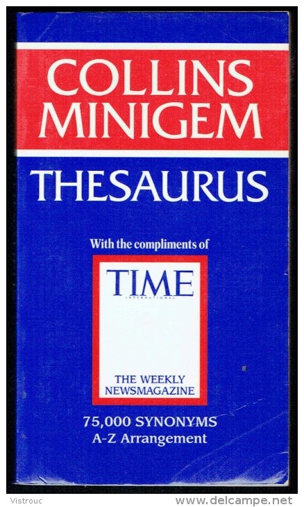 " Collins Minigem Thesaurus " - 75000 Synonyms - A-Z Arangement  (2 Scans). - English Language/ Grammar