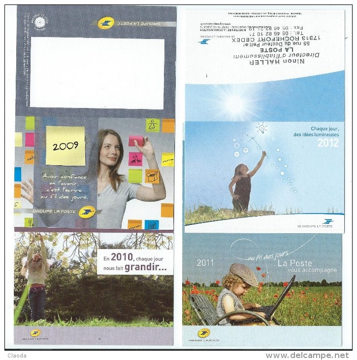 C 2 - 8 PETITS CALENDRIERS- THEME LA POSTE - Petit Format : 2001-...