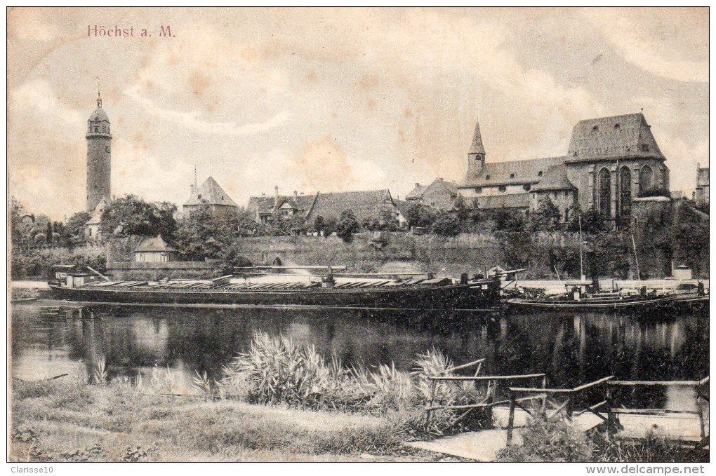 Allemagne Hoechst Animée Bateaux - Höchst