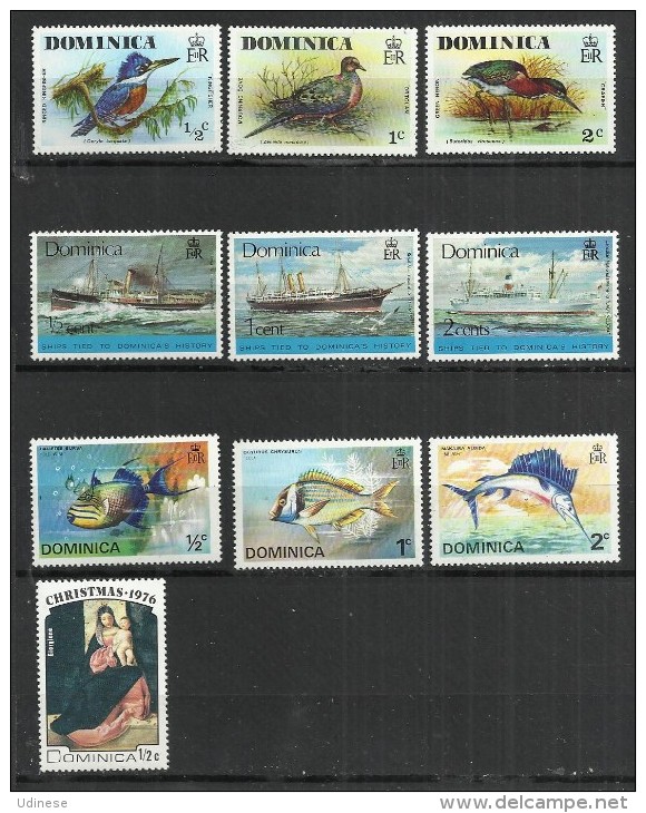 TEN AT A TIME - DOMINICA  - LOT OF 10 DIFFERENT 1 - MNH MINT NEUF NUEVO - Dominique (1978-...)