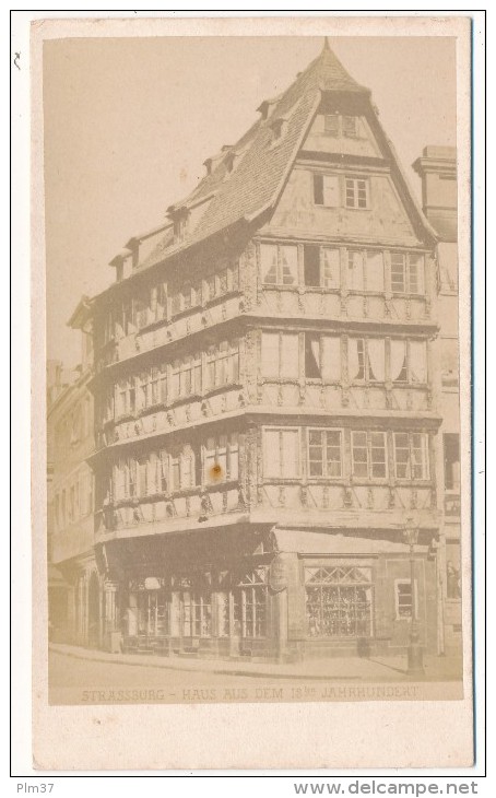 STRASBOURG, Alsace - CDV Légendée - Anciennes (Av. 1900)