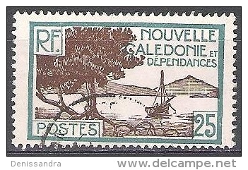 Nouvelle-Calédonie 1928 Michel 143 O Cote (2005) 0.70 € Baie De La Pointe Du Palétuviers Cachet Rond - Oblitérés