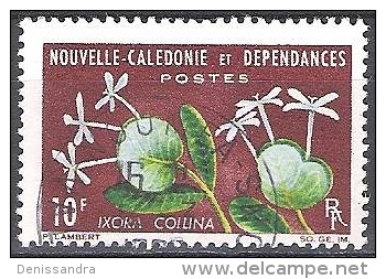 Nouvelle-Calédonie 1964 Yvert 320 O Cote (2015) 2.30 Euro Fleur Ixora Collina Cachet Rond - Used Stamps