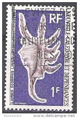 Nouvelle-Calédonie 1972 Yvert 379 O Cote (2015) 1.20 Euro Coquillage Lambis Scorpius - Used Stamps
