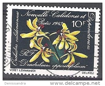 Nouvelle-Calédonie 1983 Yvert 466 O Cote (2015) 0.60 Euro Orchidée Dendrobium Oppositifolium Cachet Rond - Gebraucht