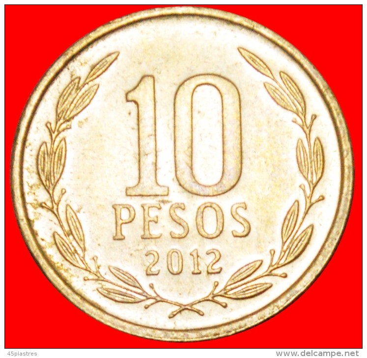 * PORTRAIT O'Higgins (1778-1842): CHILE ★ 10 PESOS 2012! LOW START ★ NO RESERVE! - Cile