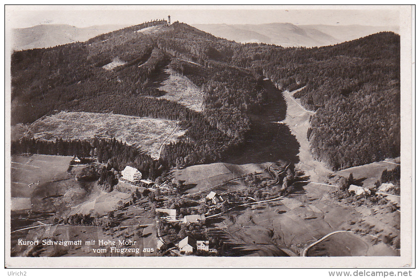 AK Kurort Schweigmatt Mit Hohe Möhr Vom Flugzeug Aus - 1931 (21868) - Schopfheim