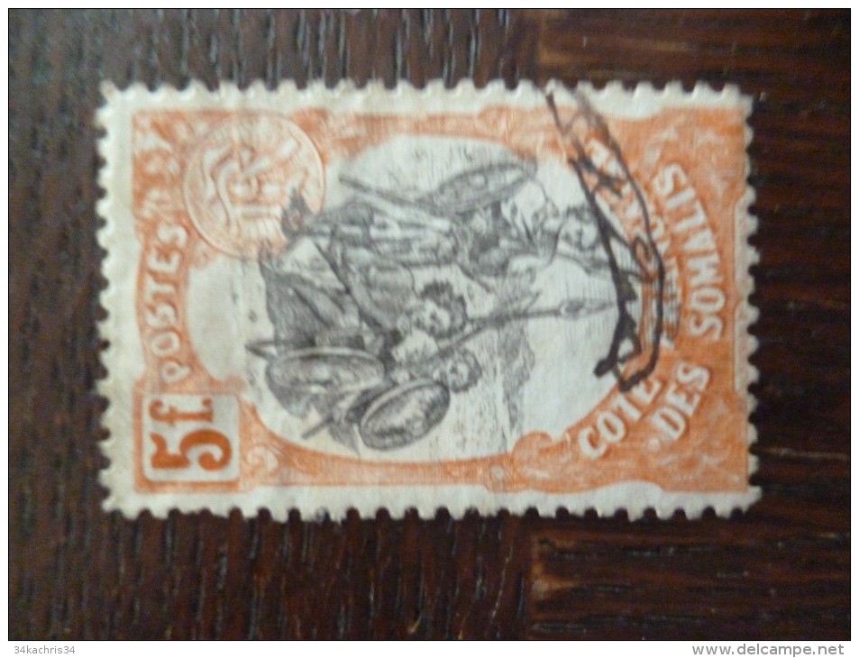 TP Colonies Françaises Oblitéré Côte Française Des Somalis Centre Renversé Tirage Clandestin - Unused Stamps
