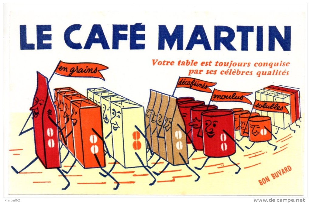 Buvard  Café Martin. - Café & Thé