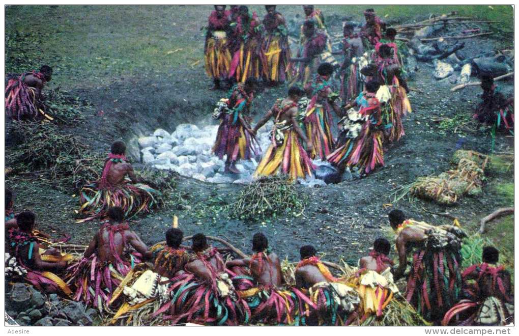 FIJI FIDSCHI (Inselstaat Im Südpazifik) - FIREWALKING, SUVA, Seltene Karte Um 1950 - Fidji