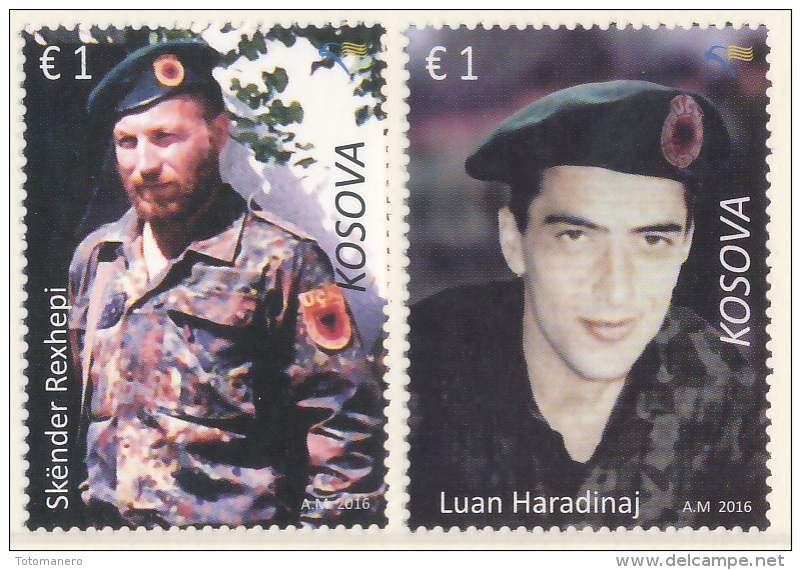 REPUBLIC OF KOSOVO 2016 Fallen Soldiers - Skender Rexhepi And Luan Haradinaj** - Kosovo