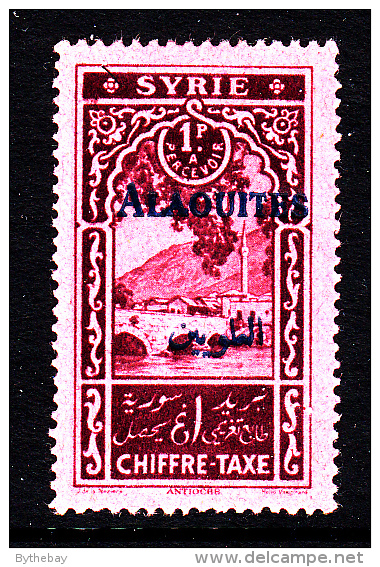 Alaouites MH Scott #J7 Blue Overprint On Syria 1p Postage Due - Nuevos