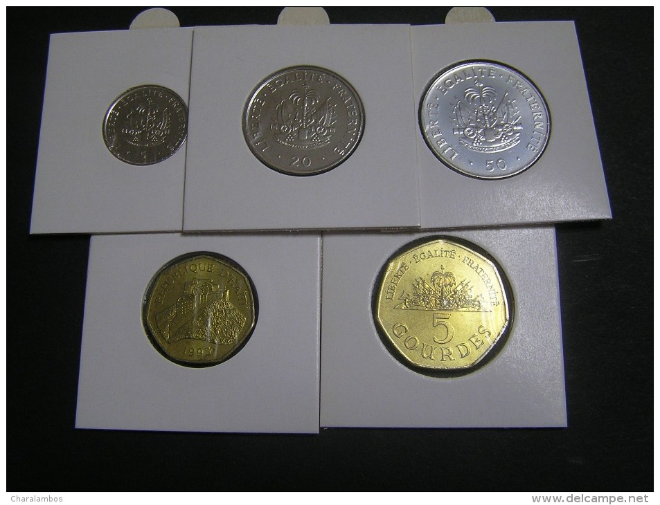 AITH 1995 Set Of 5 Coins A/UNC; - Haïti