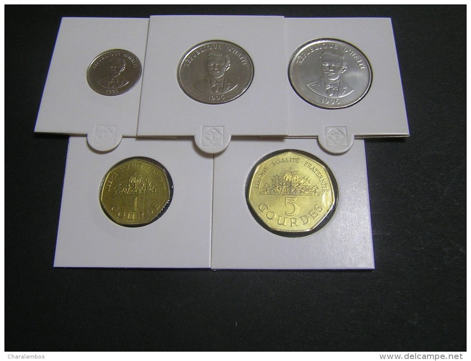 AITH 1995 Set Of 5 Coins A/UNC; - Haití