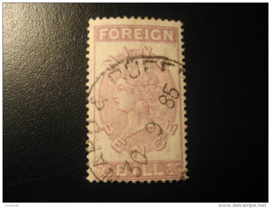 Foreign Bill 9 Pence Revenue Fiscal Tax Postage Due Official England UK GB - Fiscale Zegels