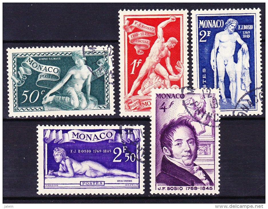 MONACO 1948 YT N° 314 à 318 Obl. - Used Stamps