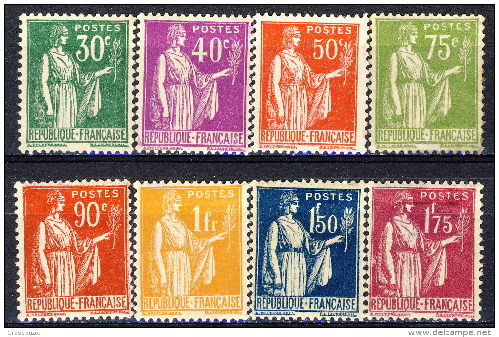 Francia 1922 - 23 Serie N. 280-289 (lotto Di 8 Valori) MNH GO Catalogo € 108 - Neufs