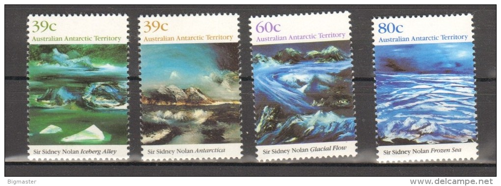 Territorio Antartide Australiano 1989 84-87 Sir Sidney Nolan Paintings Mnh** - Nuevos