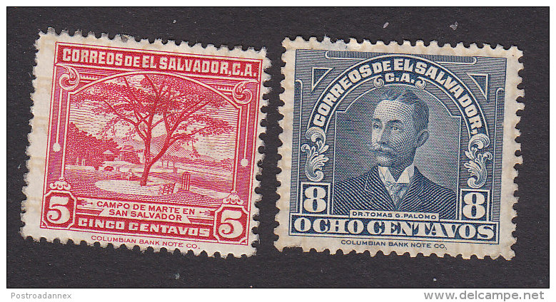 El Salvador, Scott #562-563, Mint Hinged, Parade Grounds, Dr. Tomas G Palomo, Issued 1935 - El Salvador