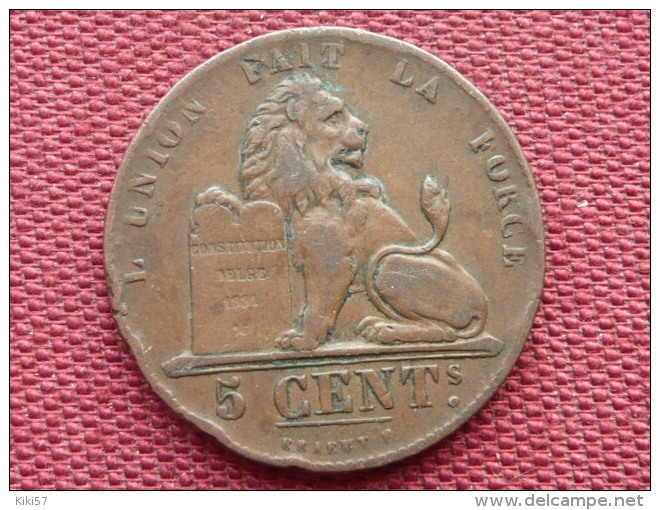 BELGIQUE Monnaie De 5 Cts 1856 Léopold I Superbe état - 5 Centimes