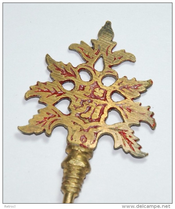 Vintage Perfume Stopper Filigree Brass Tree Of Life Design 8,5 Cm Tall - Accessoires