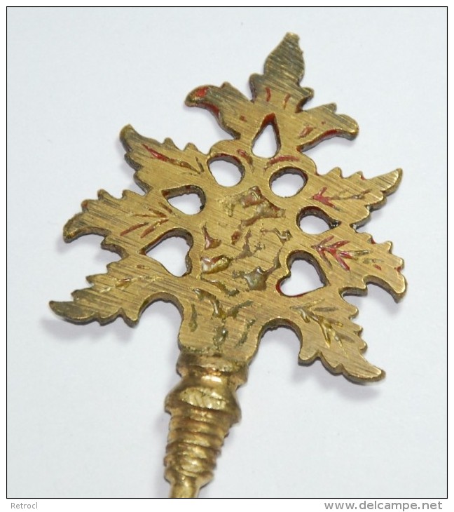 Vintage Perfume Stopper Filigree Brass Tree Of Life Design 8,5 Cm Tall - Accessories