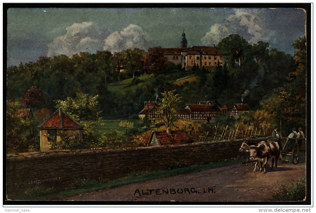 Altenburg In Hessen  -  Gemälde-Ansichtskarte V. Richard Lanzendorf  -  Ca. 1935    ( 5731 ) - Alsfeld