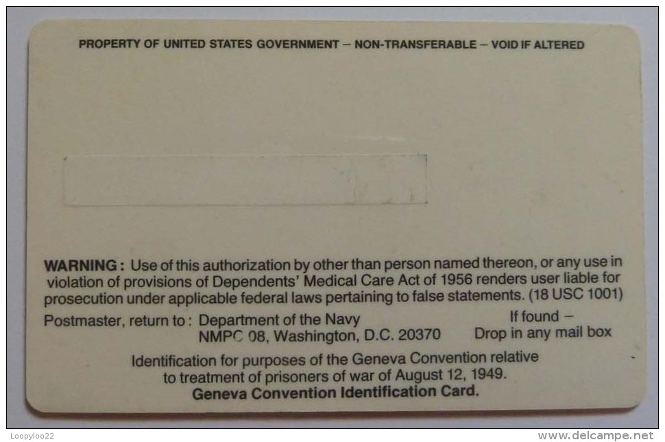 USA - Philips - Armed Forces Trial - Specimen - [2] Chip Cards