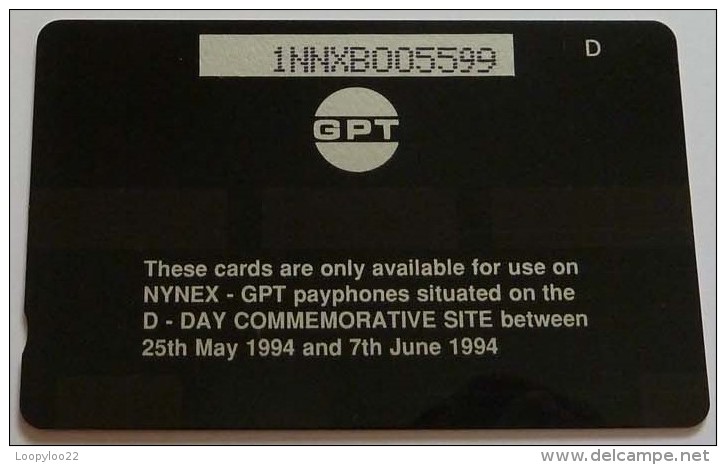 UK - Great Britain - GPT Demo - NYNEX - 1NNXB - D DAY 50th Anniversary - 2nd Print - Mint - [ 8] Firmeneigene Ausgaben
