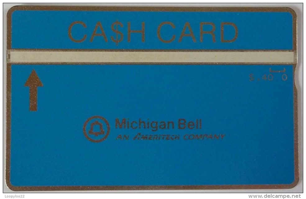 USA - L&G - Cash Card - Michigan Bell - $0.40 - 808D - MINT - Schede Olografiche (Landis & Gyr)