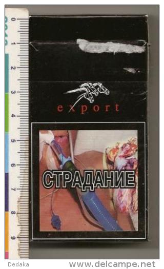 An Empty Box Of Cigarettes Troika - Exports - Kaliningrad - 2015 - Boites à Tabac Vides