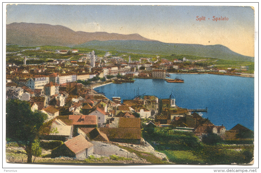 SPLIT Spalato - Dalmatia  Croatia, 1915. K.u.K. Seal Leitmeritz, STENGEL & Co. - Croatie
